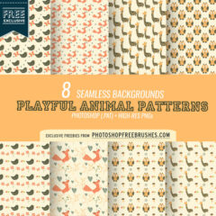 8 Cute Animal Patterns and Backgrounds