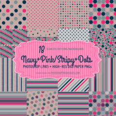 18 Navy Pink Polka Dots Patterns and Backgrounds