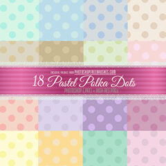 18 Pastel Polka Dots Patterns and Backgrounds