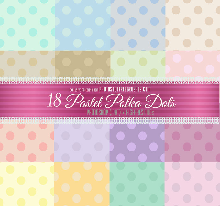 pastel polka dots patterns