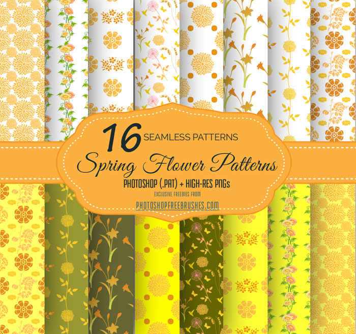 yellow flower patterns