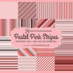 24 Pastel Pink Striped Patterns and Backgrounds