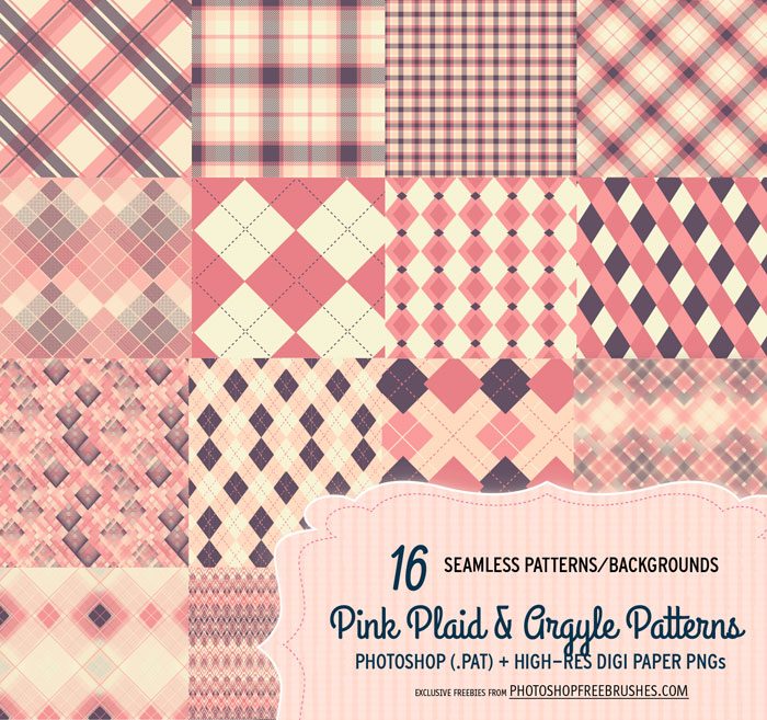 pink plaid patterns