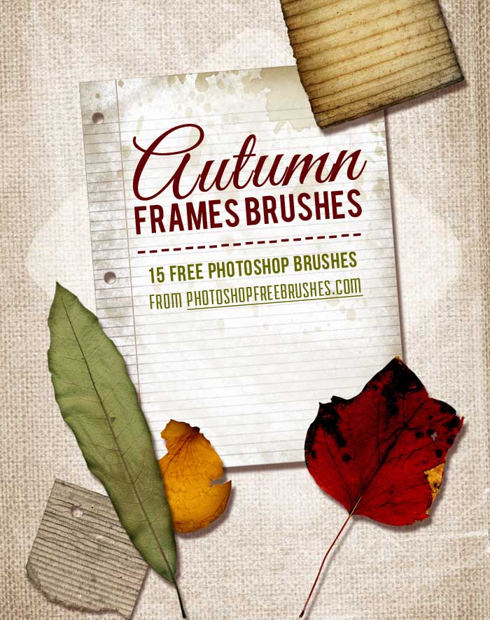 autumn frames brushes