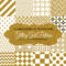 16 Glittery Gold Geometric Patterns and Backgrounds