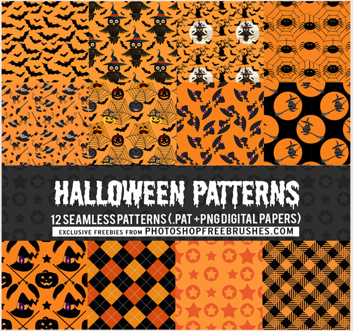 halloween pattern backgrounds