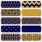 30 Blue and Gold Seamless Patterns for Web and Print