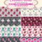 12 Pink Christmas Holiday Patterns and Backgrounds