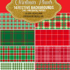 14 Christmas Plaid and Checkered Patterns