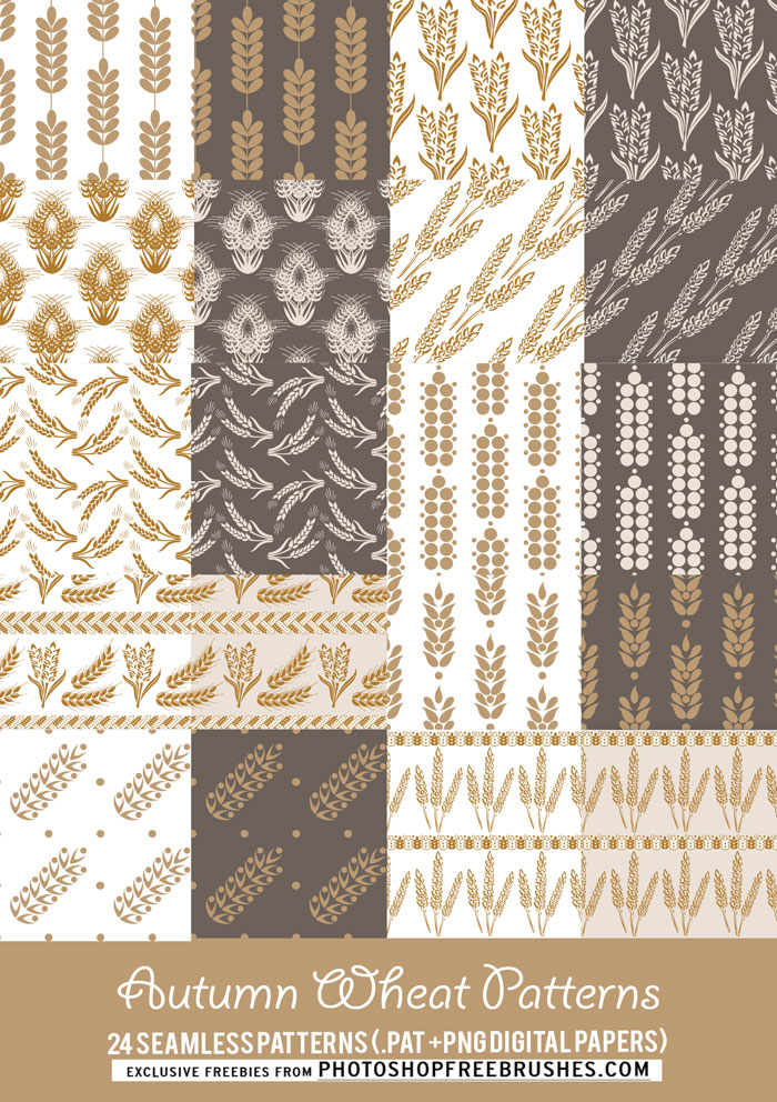wheat autumn patterns