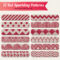 12 Free Red Sparkling Geometric Patterns