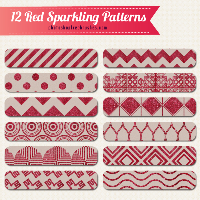 red glitter patterns