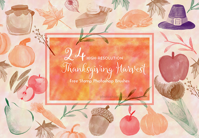 thanksgiving harvest brushes