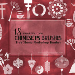 18 Free Chinese Clip Art Brushes for Photoshop
