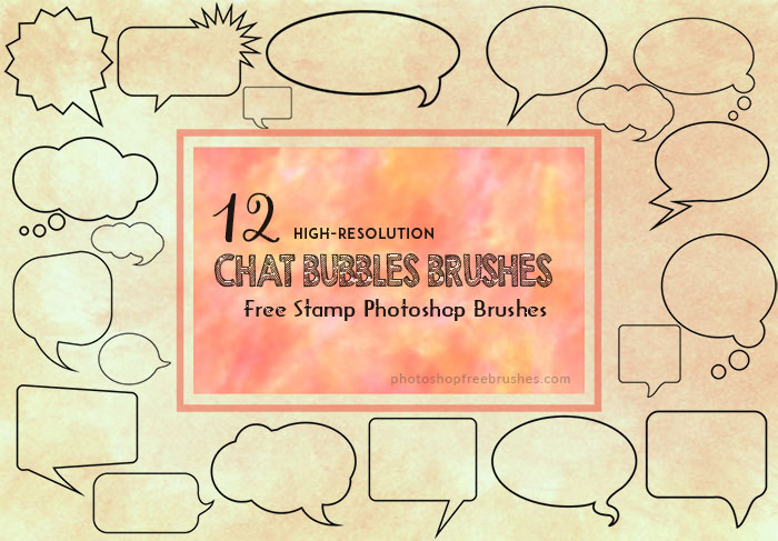 chat bubbles brushes