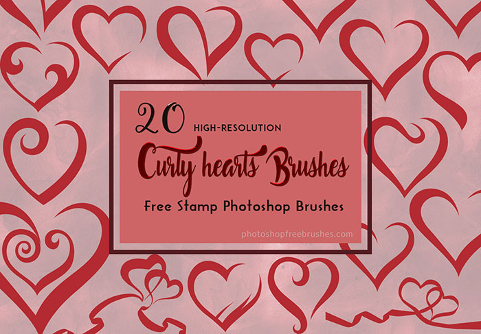 curly hearts brushes