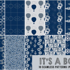 It’s a Boy! 10 Free Seamless Kiddie Patterns