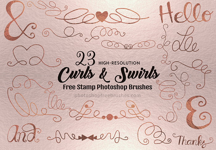 curls swirls brushes