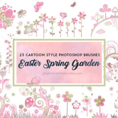 24 Easter Spring Garden Brushes to Download Free