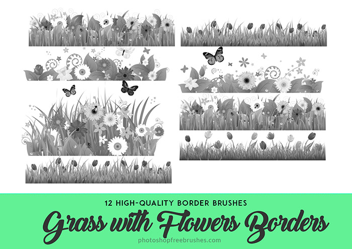 grass flowers brushes