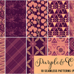 10 Purple Cream Patterns for Feminine Designs
