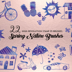 22 Spring Nature Brushes for Your Craft Projects
