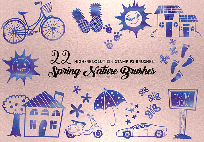 spring nature brushes