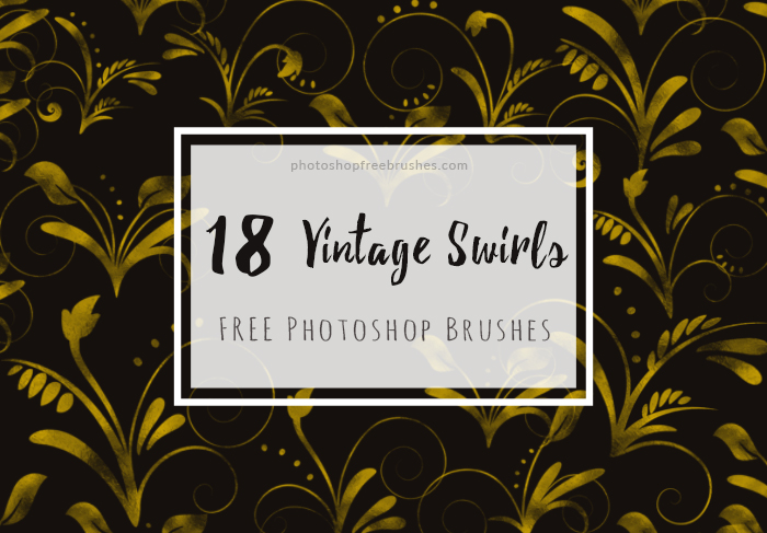 vintage swirls brushes