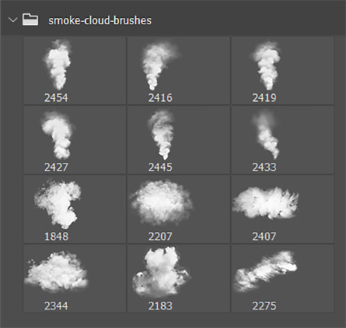 smoke cloud brushes
